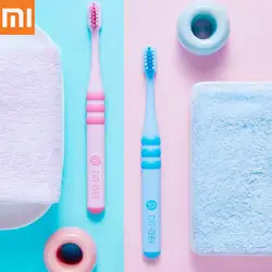 Оригинальная детская зубная щетка Xiaomi пищевая пластиковая мягкая пластиковая Серебристая ионная Антибактериальная мягкая щетина от Youpin 2