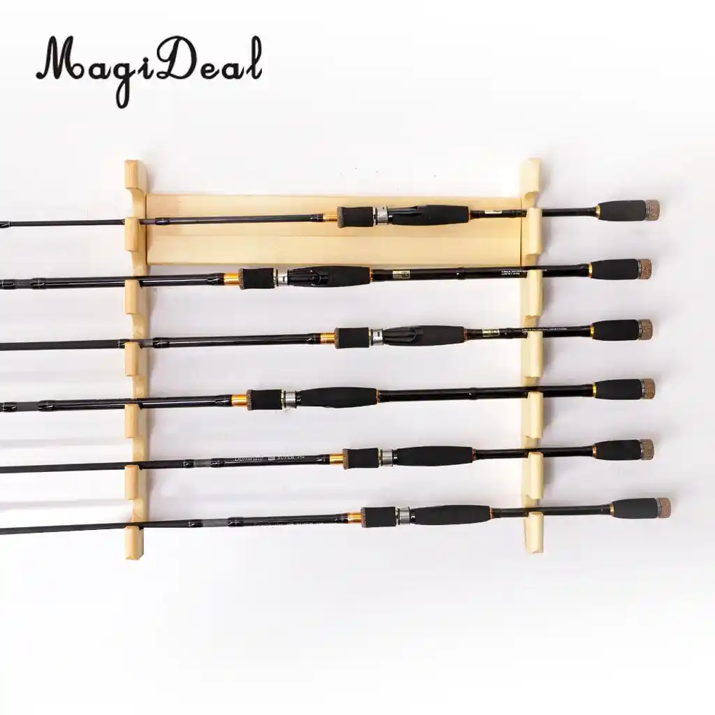 wooden fishing pole