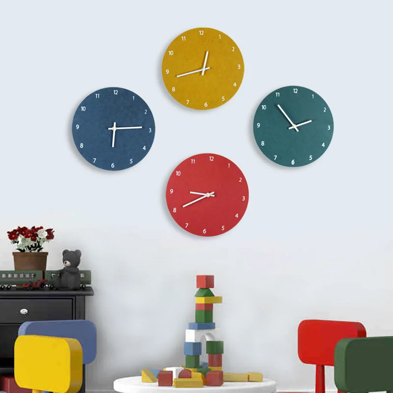 

Wooden Round Wall Clock Silent Digital Number Watch Simple Modern Hanging Wall Clock Single Face Home Decorative Clock 12 Inch
