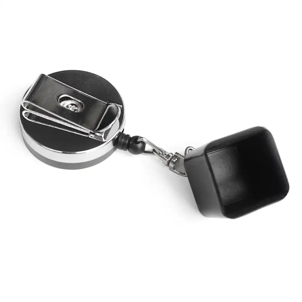 Pool Cue Chalk Case with Clip Retractable Chalk Holder Cue Clip Snooker