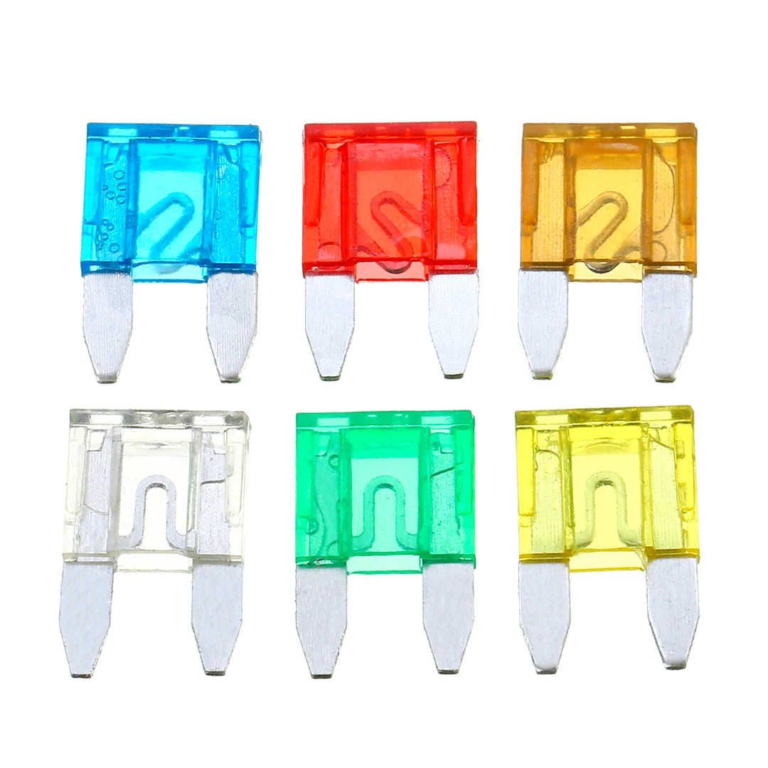 36pcs/lot Assorted Mini Blade Fuses Standard Car Auto Fuse 7.5A 10A 15A