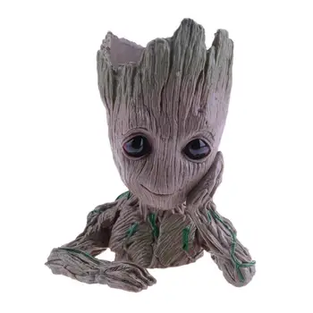 

Baby Groot Flowerpot Flower Pot Planter Action Figures Tree Man Cute Model Toy Pen Pot Garden Flower Planter Pot Kids Gifts