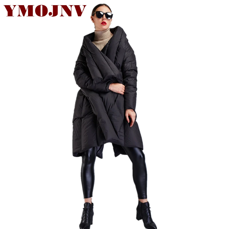 Новое поступление 2019 женские зимние куртки YMOJNV накидка парка женская утепленная