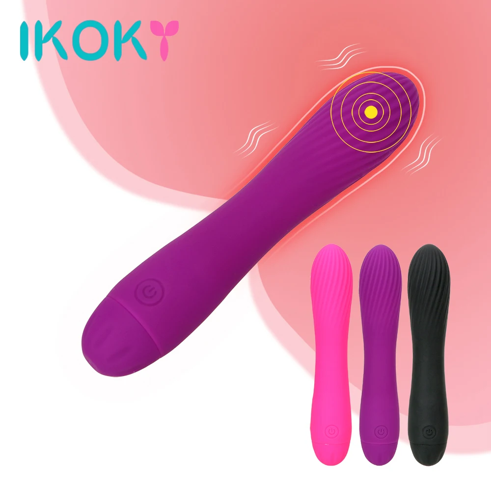IKOKY font b Dildo b font Vibrator Magic Wand G spot Orgasm Massage 7 Speed Strong