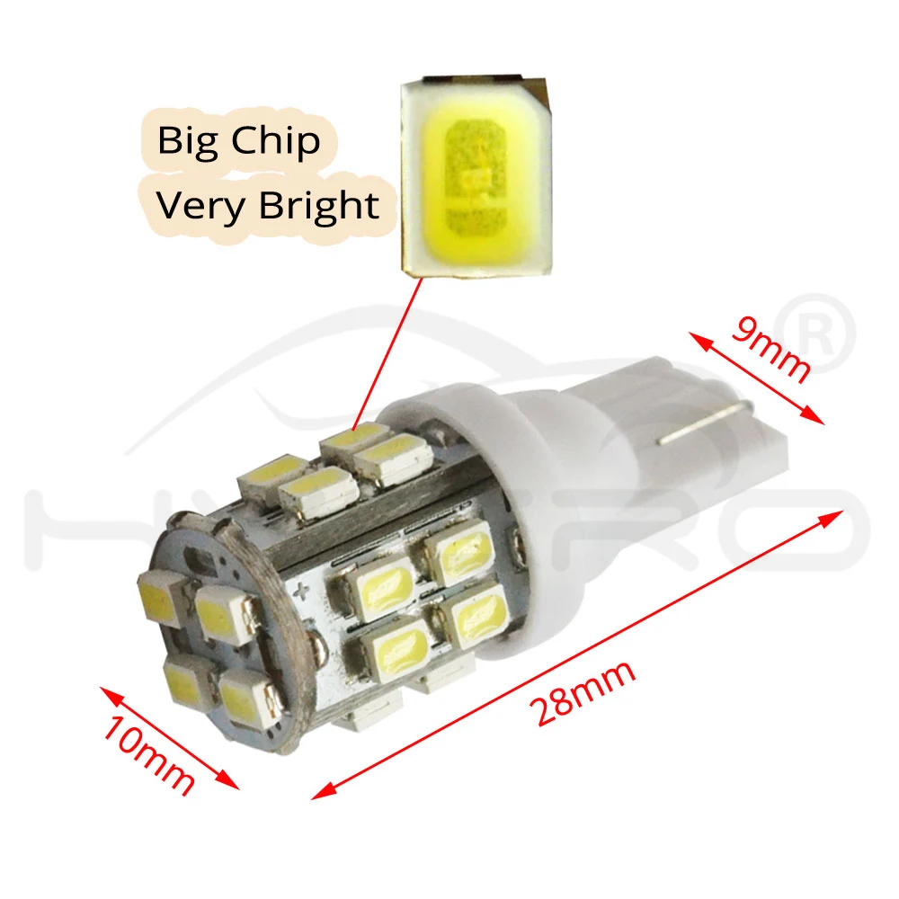 1 шт. 20SMD 1206 Белый Автомобильный клиновидный светодиодный светильник 3020 194 168