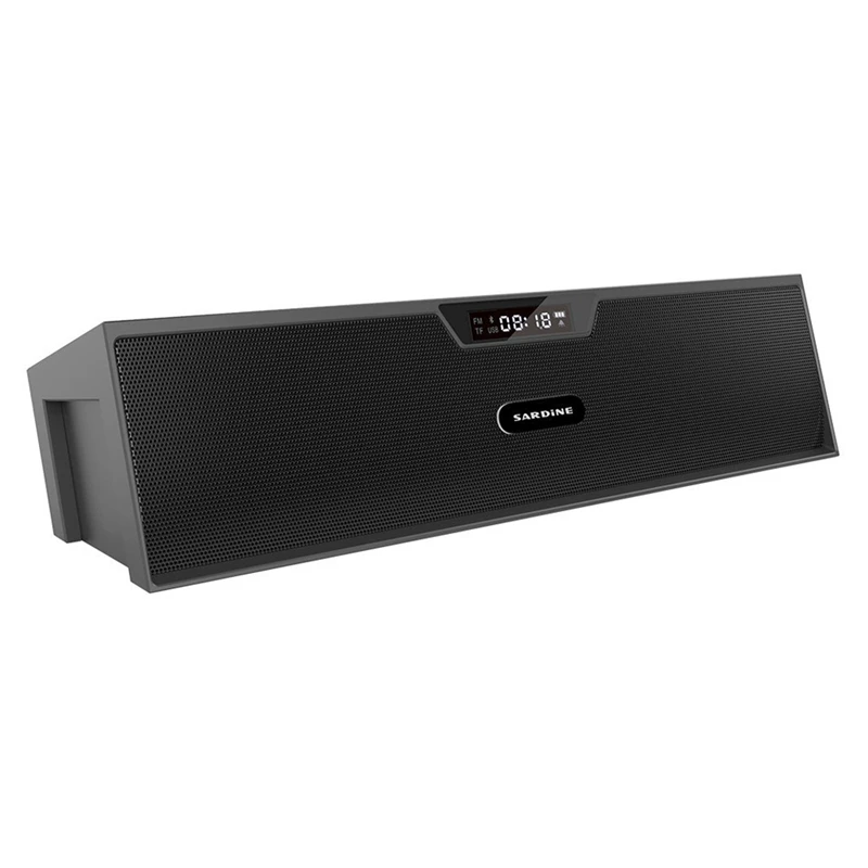 

Sardine Bluetooth Speakers with FM Radio, Alarm Clock, Built-in Mic, LED Display, Powerful Sound Bluetooth Speaker for Apple i