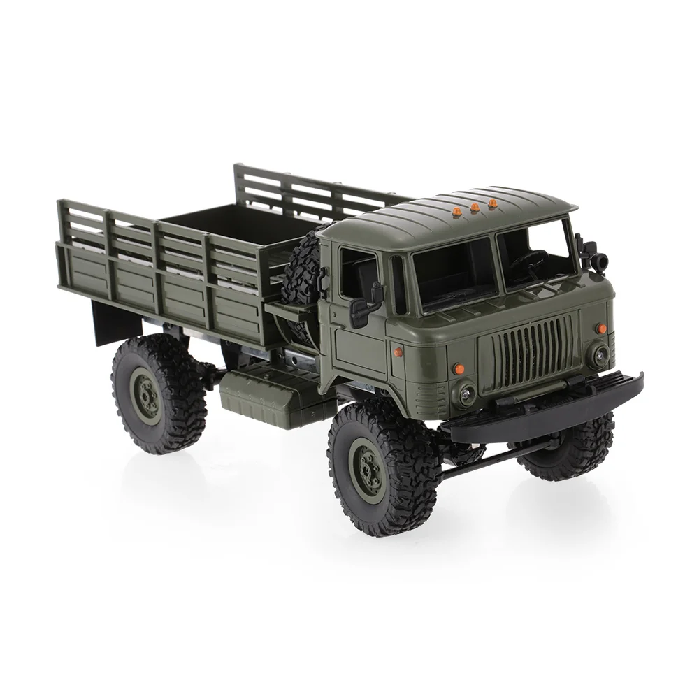 WPL B 24 1/16 RC военный грузовик Rock Crawler армейский автомобиль комплект с мотором и