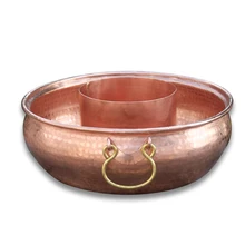 Китайский чистый фиолетовый медный самовар утолщенной мандарин утка натирания бытовой газовая плита ясно суп два вкусов чашеобразное блюдо