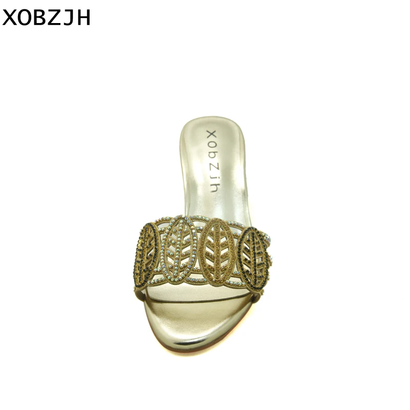 XOBZJH/Женская обувь коллекция 2019 года роскошные дизайнерские босоножки на высоком