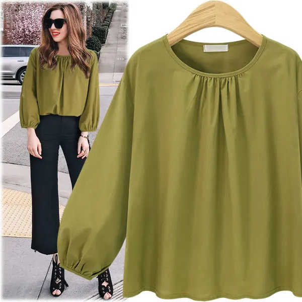 

Europe and the United States foreign trade hot style cotton round collar jacket new female fall fat younger sister show thin big