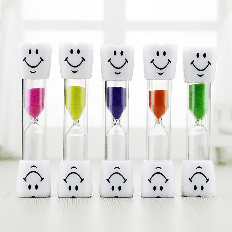 

Kids Toothbrush Timer 1PC Sand Clock 2018 New The Hourglass Smiling Face Sand Clock 3 Minutes Household Items Decorative Gifts