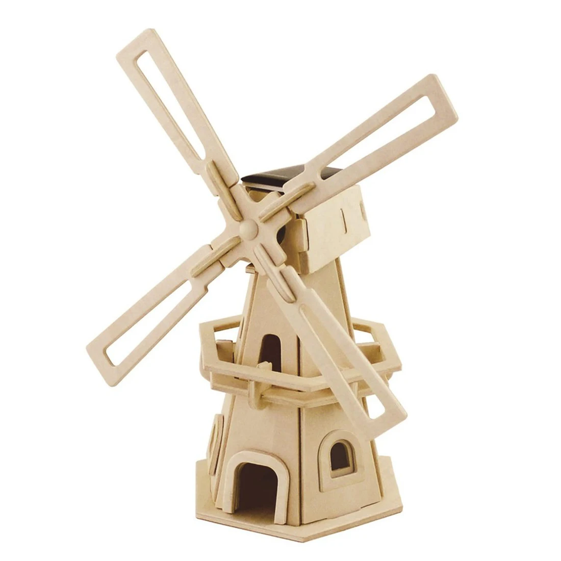 

Robotime 3D Solar Energy Drived DIY Natural Windmills Assembled Wooden Painting Steam Model Building Kits Toys W110