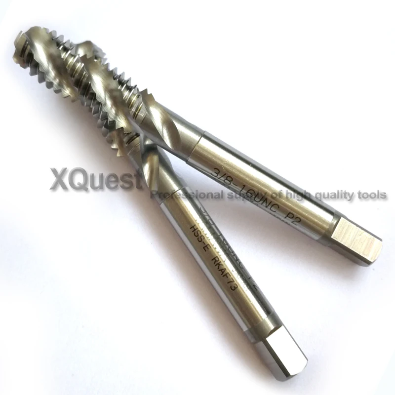 2 шт. HSSE Sipral флейтовые краны UNC UNF 1/4 5/16 3/8 7/6 тонкий унифицированный винтовой