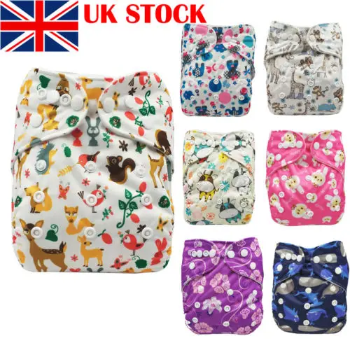 

2019 Newborn Animal Cloth Diaper Baby Adjustable Washable Reusable Cloth Diaper Pocket Nappy Cover Wrap