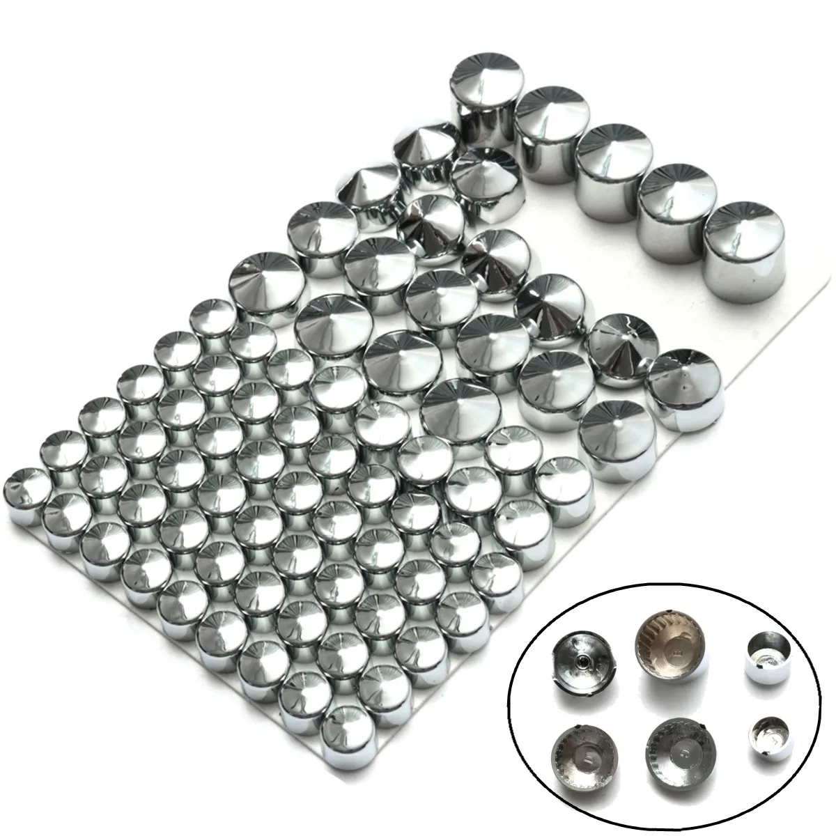 

Chrome Bolt Toppers Cover Caps Kit For Harley-Davidson Dyna Glide 1991-2013