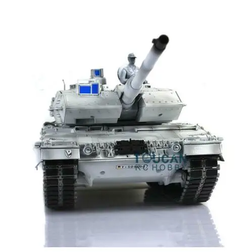 Henglong 1/16 снег 6,0 версия инфракрасный боевой Leopard2A6 rc Танк 3889 отдача ствола металлические треки Резина TH12789