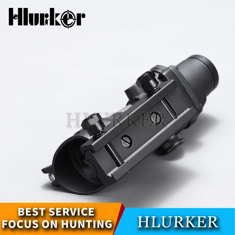 Охотничий оптический прицел Hlurker ACOG 4x32 волоконный красный зеленый Коллиматорный