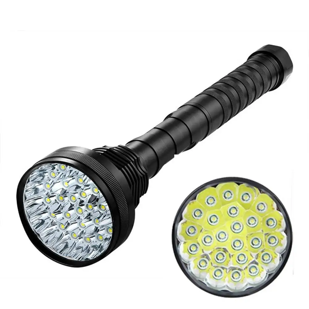 Супер яркий 24xT6 LED 38000лм Высокая мощность блики 24T6 светодиодный фонарик фонарь