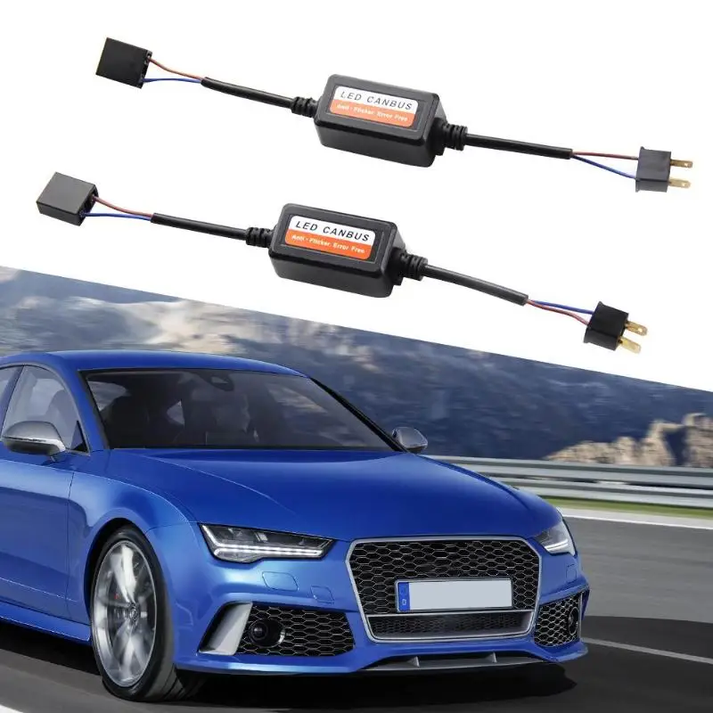 

1 Pair H7 LED Car Headlight Bulb Canbus Decoders Error Free Anti Flicker Resistor Flash Canceller Car Light Accessories