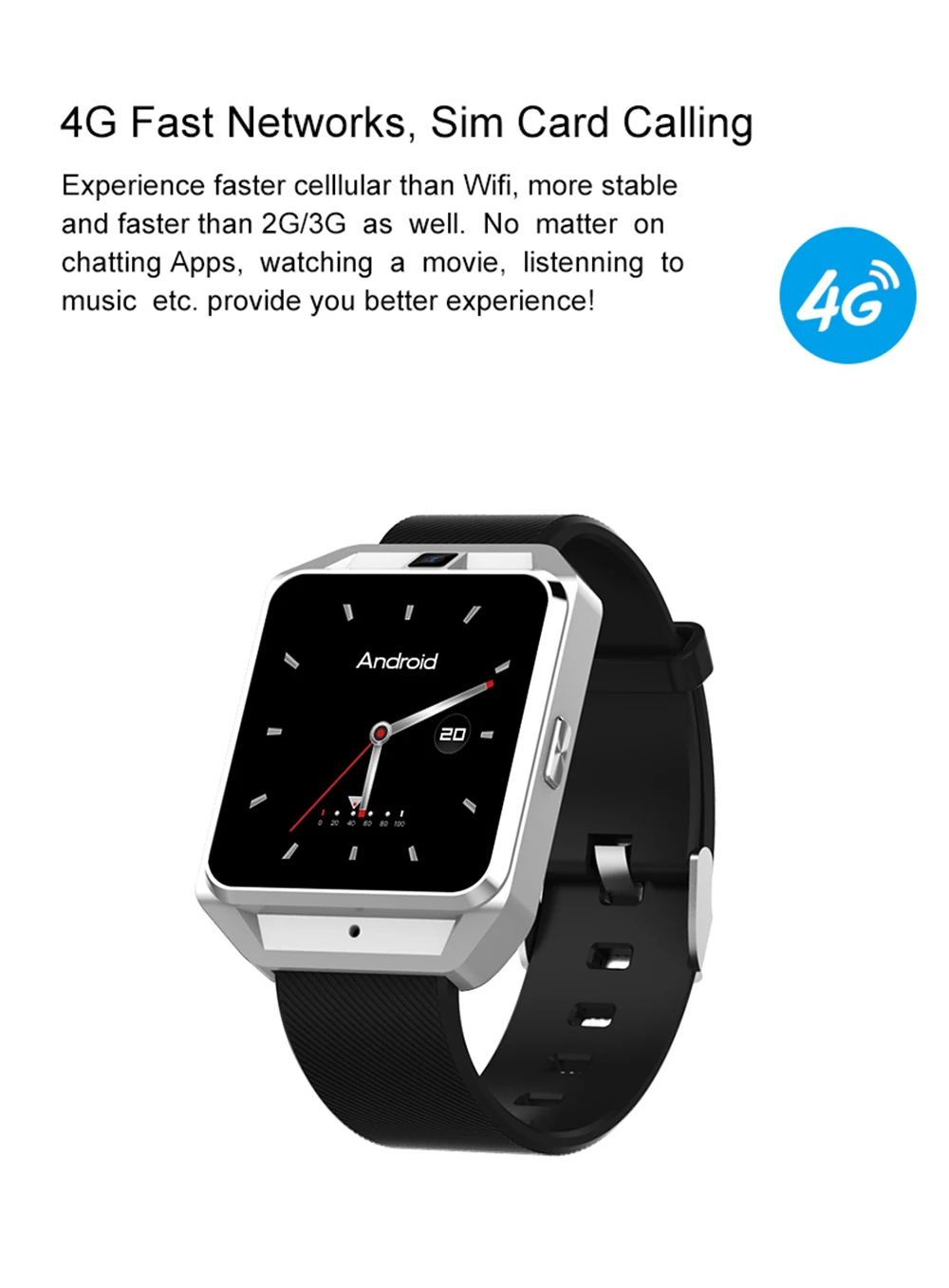 Microwear H5 GPS Smart Watch Phone 1.1GHz 1G RAM+8G ROM Heart Rate Monitor Smartwatch Android 6.0 Sim 2MP Camera Wearable Device