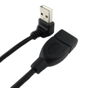 

10pcs/lot 90 Degree Up Angled USB 2.0 A Male to USB A Female cable 20cm