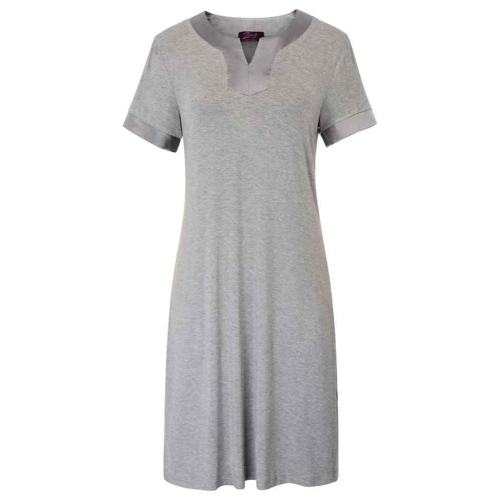 

Sexy Women Dresses Nightgown Sleepshirts Short Sleeve Button Nightdress Sleepwear Night Dress Female Home Clothing