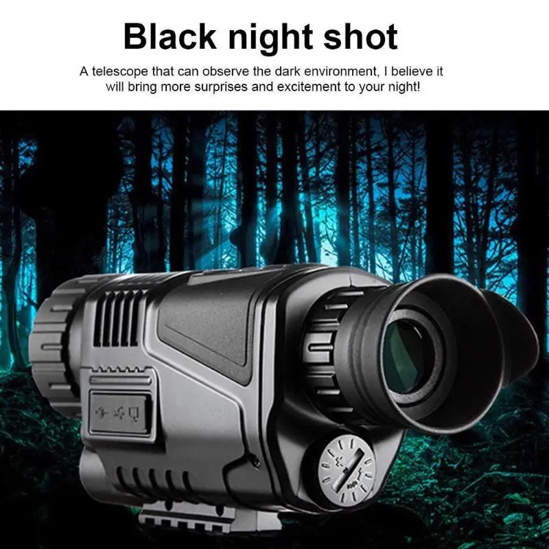

5X40mm Infrared Night Vision Monocular 200m Built-in Camera Digital Telescope for Hunting