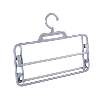 

1pc Plastic Multifunctional Lightweight Organizer Closet Swing Arm Slack Hanger Multi Layers Rack for Jeans Scarves Jeans