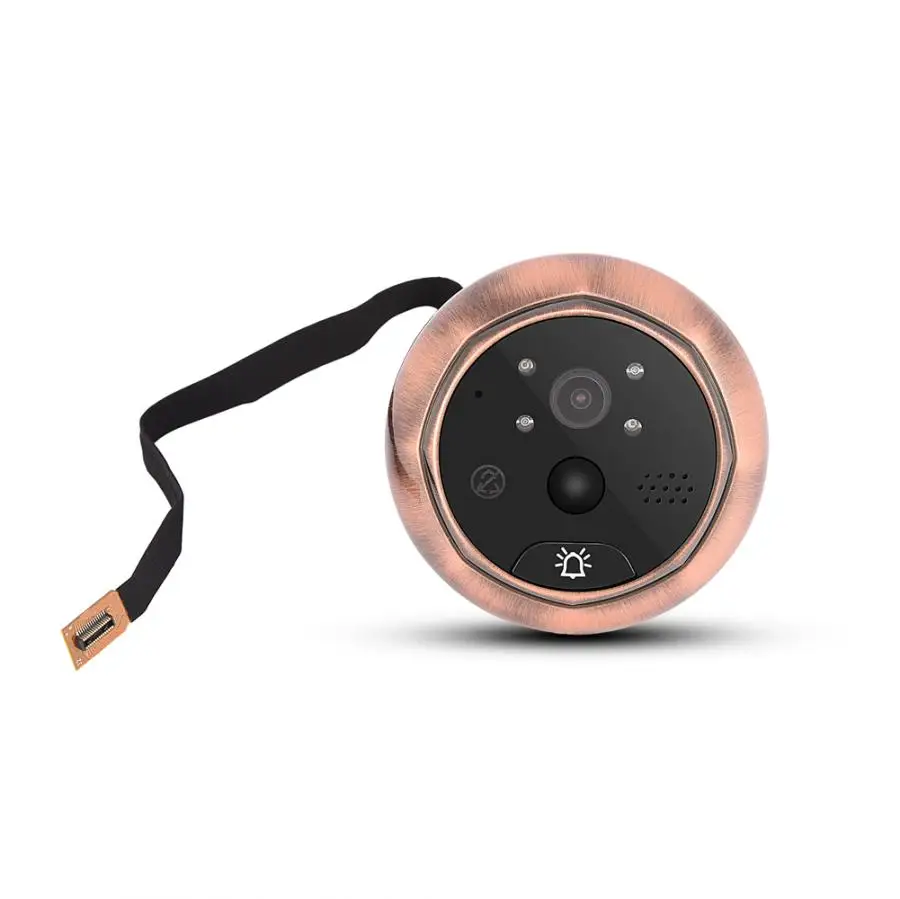 4 3 дюймов кольцо дверной звонок глазок PIR детектор движения HD Ночное Видение
