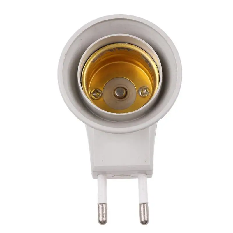 

E27 Portable Screw Lamp Bulb Socket Bases Holder Bracket Mini LED Bulb Adapter w/Switch for Night lights and Corridor lights New