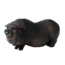 FBIL-игрушка в виде дикого животного Вьетнам свиная ферма черная свинья дикая кабана модель Твердые Статические украшения