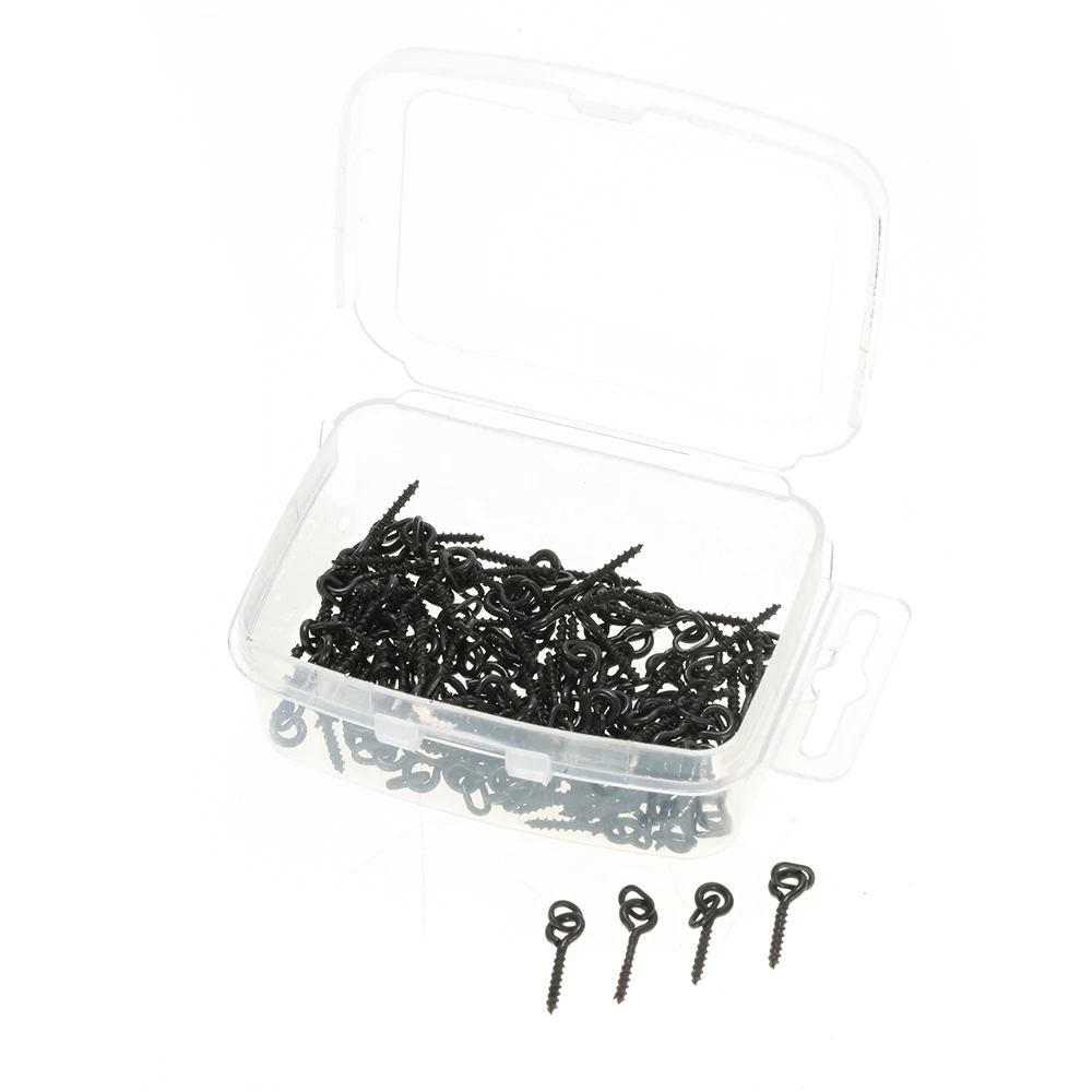 

100pcs 14mm Fishing Boilies Bait Screws with Link Loops Swivel Carp Fish Lures Terminal Rig Pop Ups Tackle Carp Fishing Pesc