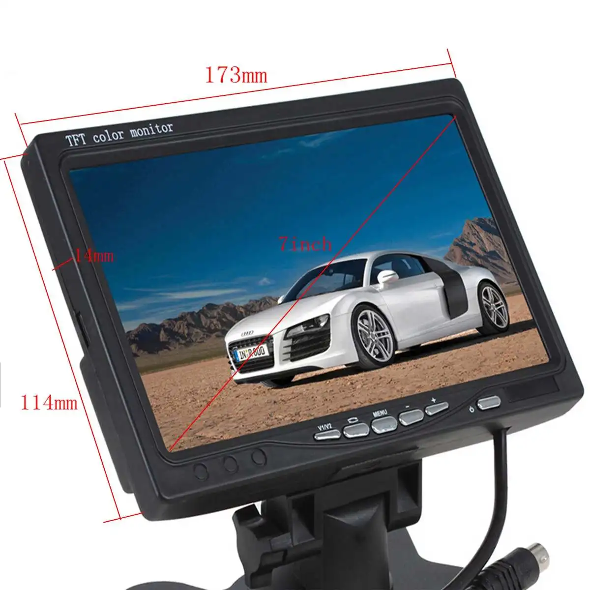Универсальный 7 дюймов TFT ЖК-дисплей Экран дисплея 480x234 автомобильный монитор для CCTV камеры заднего вида резервного копирования Камера