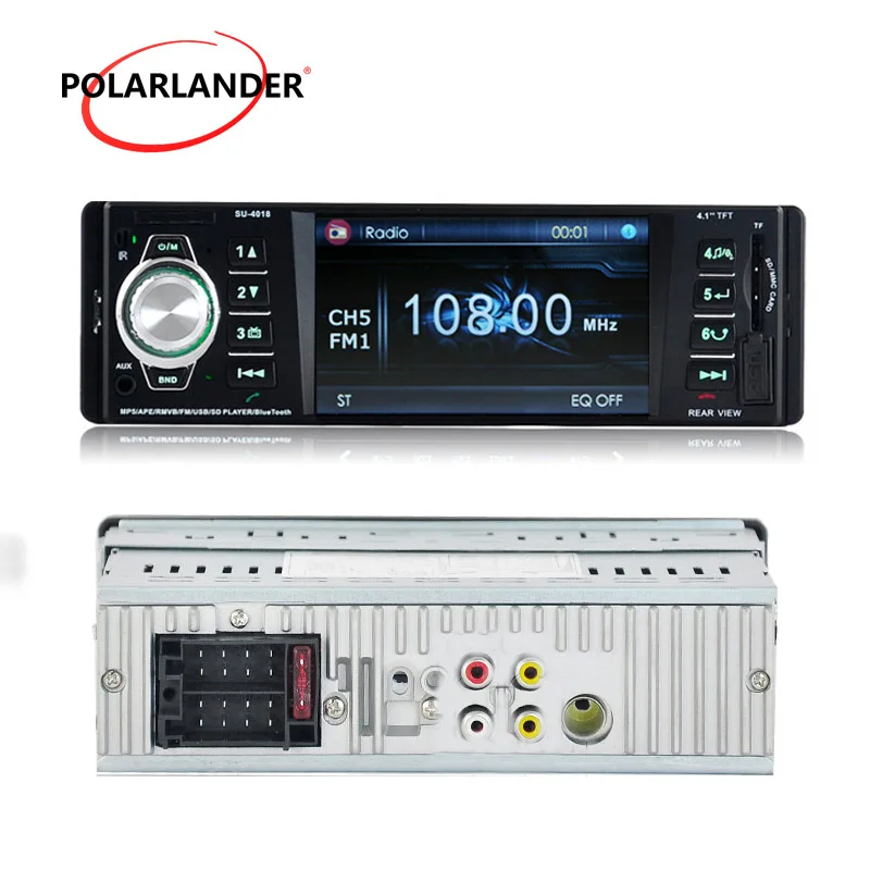 Bluetooth Car Audio Stereo MP4 Player AUX-IN Music FM/USB/SD 1 Din/Remote Control Car Radio Audio Auto Rear Camera Input