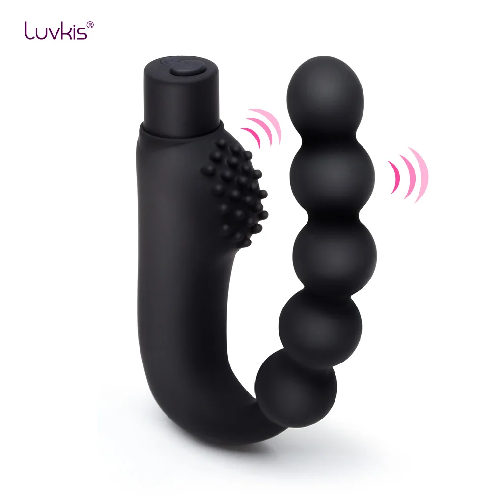 Luvkis Vibrating Prostate Massager Anal Plug Butt Vibrator Sex Toy 10 Speed Silicone USB Charging Vibrations |