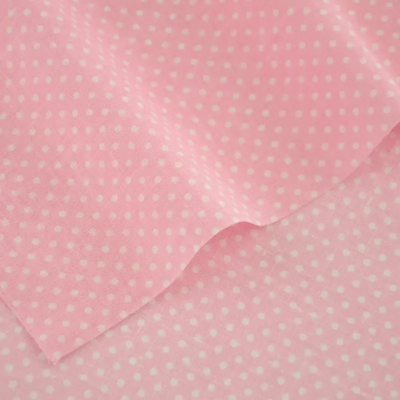 

1 Piece White Dot Designs Fat Quarter Sewing Printed Cotton Fabric Plain for Doll's Clothes Crafts Scrapbooking Patchwork Crafts