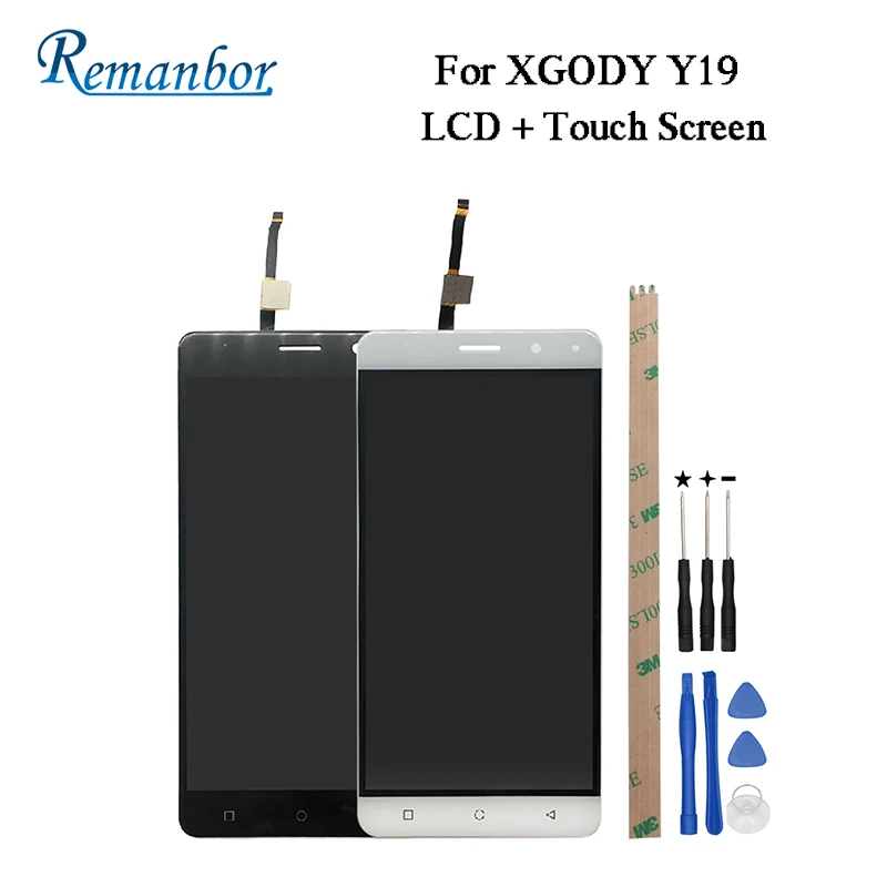 

Remanbor For XGODY Y19 LCD Display and Touch Screen 6.0 inch Assembly Repair Parts For XGODY Y19 With Tools And Adhesive