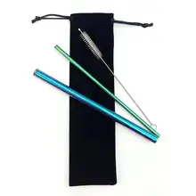 Соломка из нержавеющей стали комплект из 3 предметов цветочный узор устойчивый к царапинам безопасный перерабатываемый экологически чистые соломенные столовые приборы для Cocka