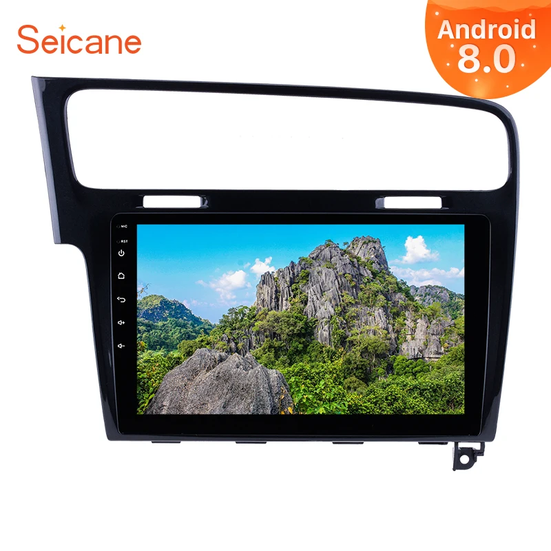 Seicane 1Din 10,1 "Android 8,0/8,1 GPS; Мультимедийный проигрыватель для 2013 2014 2015 VW Volkswagen GOLF 7 4G Wifi автомобильный радиоприемник головное устройство