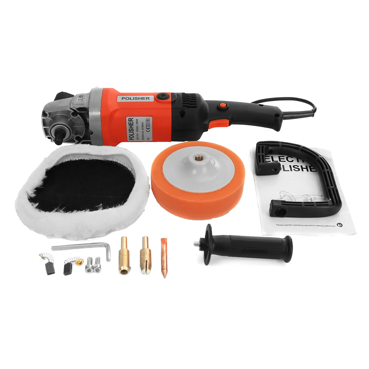 

Car Polisher 1200W 8 Variable Speed 3000rpm 180mm Car Paint Care Tool Polishing Machine Sander 220V M14 Electric Floor Polisher