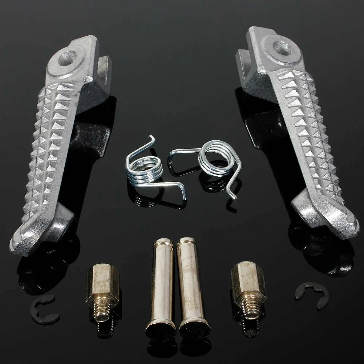 

Pair Motorcycle Front Foot Pegs Footrests Set For Yamaha YZF R1 1999-2011 YZF R6 Aluminum Moto Accessories