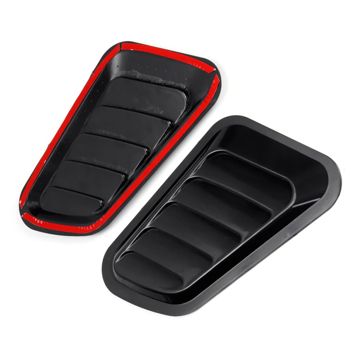  1Pair ABS Car Front Engine Cover Sticker Car Decorative Air Outlet Flow Fender Intake Scoop Turbo B