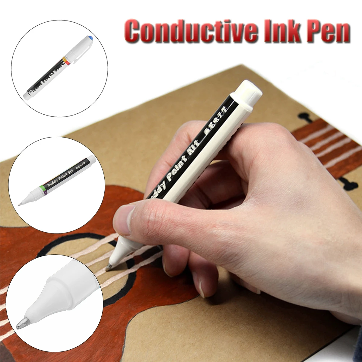 

Conductive Ink Pen Electronic Circuit Draw PCB Circuit Instantly Magical Physics Pen DIY Maker Student Kids Education Gift