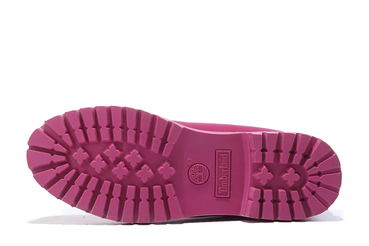 Fille Femmes Timberland Rue Foncé 10061 slip Moto Rose Bottes Chaussures Voyantes En Extérieure Casual Aucun Cuir Femme Cheville Martin FqdPq4