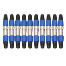 ^#Cheap 2/5/10 Pairs XLR 3Pin Female MIC Jack Male Plug Audio Microphone Cable Connector Blue Plastic Metal XLR 3-Pin Connectors Adapter ^#Cheap 2/5/10 Pairs XLR 3Pin Female MIC Jack Male Plug Audio Microphone Cable Connector Blue Plastic Metal XLR 3-Pin Connectors Adapter