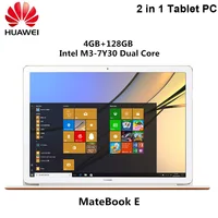 HUAWEI MateBook E ноутбук 2 в 1 планшетный ПК с Windows 10 12 дюймов 4 GB 128 GB SSD двойной Wi-Fi 2,4 ГГц 5,0 ГГц Intel Core M3 7Y30 Тетрадь