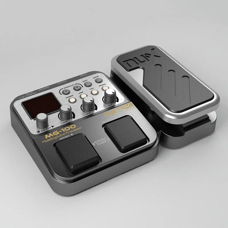 NUX MG-100 Guitar Pedal Multi effects Pedal 58 Effect Models 20 seconds loop drum machine 8 Effects played simultaneously (EU NUX MG-100 Guitar Pedal Multi effects Pedal 58 Effect Models 20 seconds loop drum machine 8 Effects played simultaneously (EU