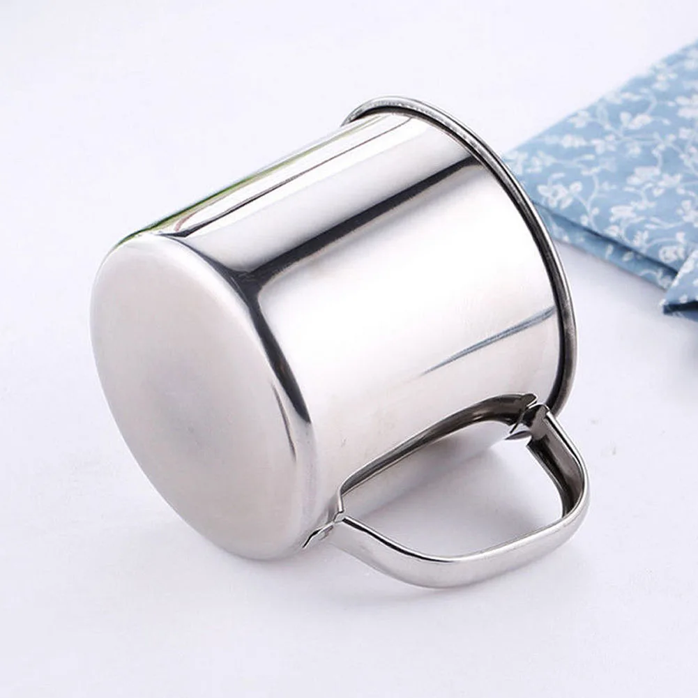 

350ML Durable Outdoor Camping Cup Stainless Steel Hiking Picnic Drinking Water Cups With lid Practical Camping Mug Hot sale