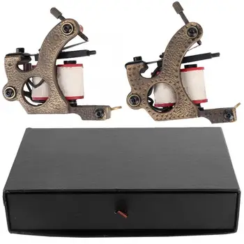 

Tattoo Machine 2pcs Professional Coils Tattoo Machine Set Cutting Shader Liner Tattoo Gun Machine Microblading Machine