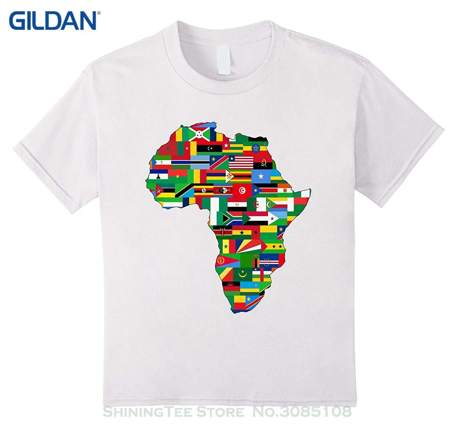 Tee Shirt Homme Tshirt Men Funny Africa T shirt African Country Flags